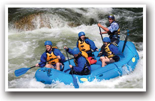 Rafters getting wet on the Gunnison River