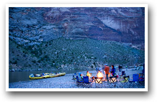 River camp on the Yampa River, Colorado Vacation Directory