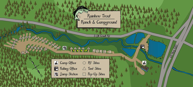 Rainbow Trout Ranch and Campground Property Map