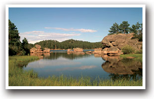 Dowdy Lake in the Red Feather Lakes area in Northern Colorado