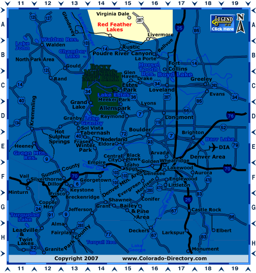 North Central Colorado Map