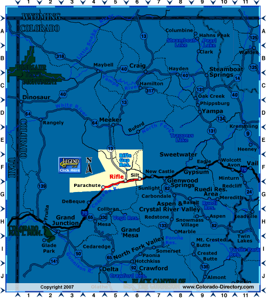 Northwest Colorado Map