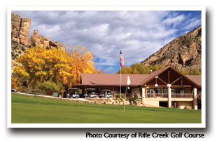 The Club House at Rifle Creek Golf Course, Colorado, Photo Courtesy of Rifle Creek Golf Course