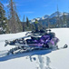 Snowmobiling near Riverbend Resort Cabins and RV Park in South Fork, Colorado.