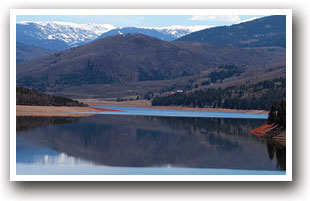 Ruedi Reservoir near Meredith and Basalt Colorado