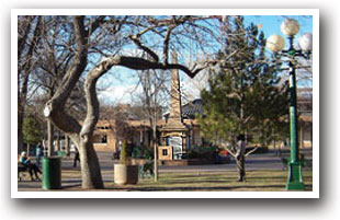 Park at Santa Fe Plaza, New Mexico