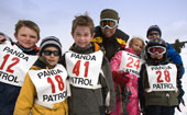 Kids Skiing Competition at Ski Cooper and Chicago Ridge Resort, Leadville, Colorado.