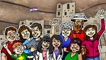 Colorado groups and family reunions illustration