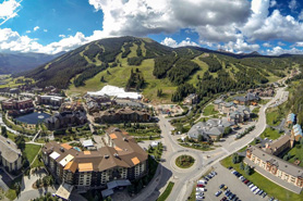 Summertime view of Copper Mountain Resort, Colorado