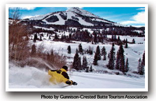 Skiing in Crested Butte, Colorado photo by Gunnison-Crested Butte Tourism Association