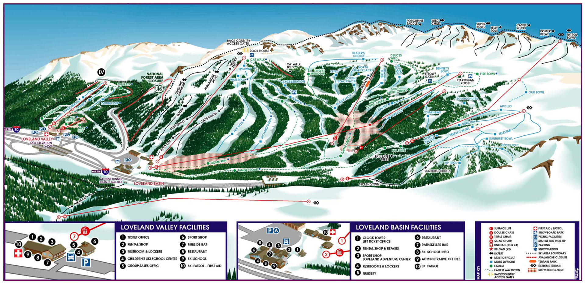 map of colorado ski towns Loveland Ski Area Skiing Snowboarding Colorado Vacation Directory map of colorado ski towns