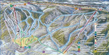 powderhorn ski resort trail map, Colorado