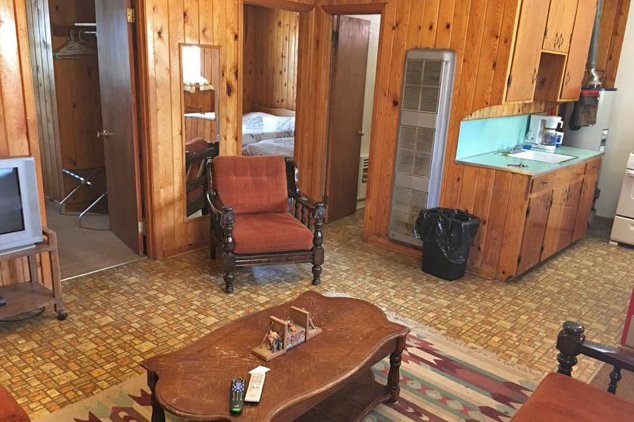 Inside a cabin at South Fork Lodge, Cabins & RV Park in the South Fork Area of Colorado