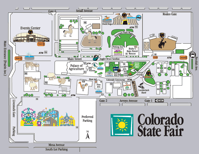 Colorado State Fair, Fairgrounds Map, Pueblo, Colorado