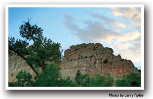 Stonewall Formation, Highway of Legends, Colorado, Photo by Larry Taylor