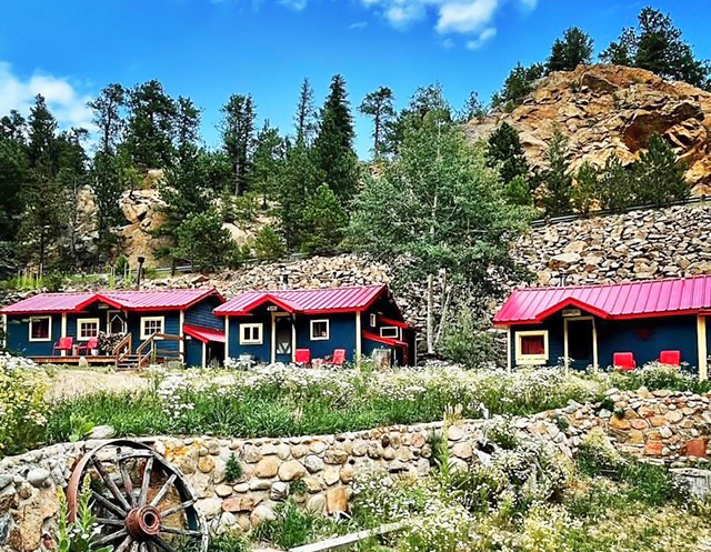 Raymond Store and Cabins between Lyons and Allenspark, Colorado.