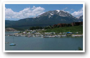 Shoreline at Lake Dillon in Dillon, Colorado