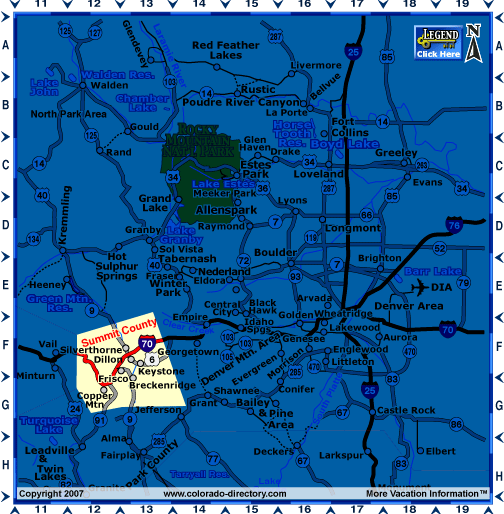 North Central Colorado Map