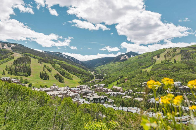 Amazing view of Beaver Creek and Vail Vacation Rental properties located in the valley.