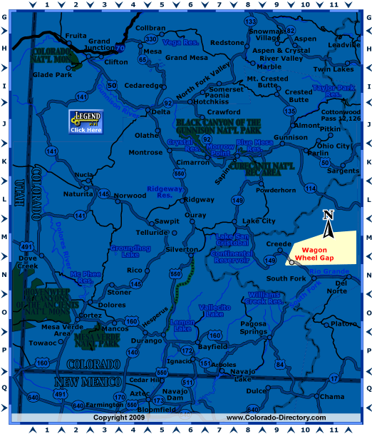 Southwest Colorado Map